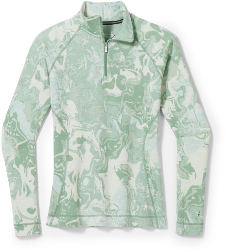 Jade Marble Smartwool Classic Thermal Merino Quarter-Zip Base Layer Top Women REi Co-op IE
