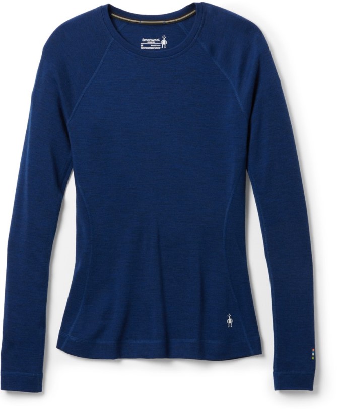 REi Co-op IE Blue Smartwool Classic Thermal Merino Crew Base Layer Top Women