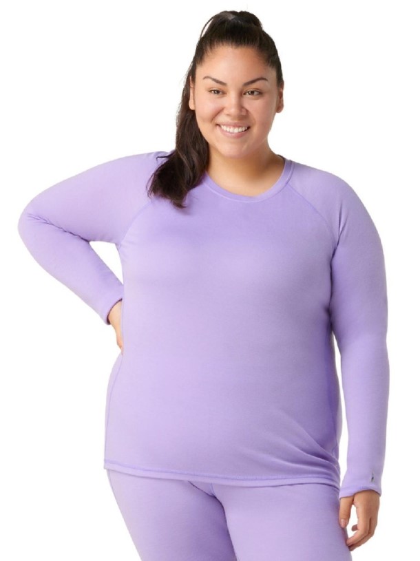 REi Co-op IE Ultra Violet Smartwool Classic Thermal Merino Crew Base Layer Top Women