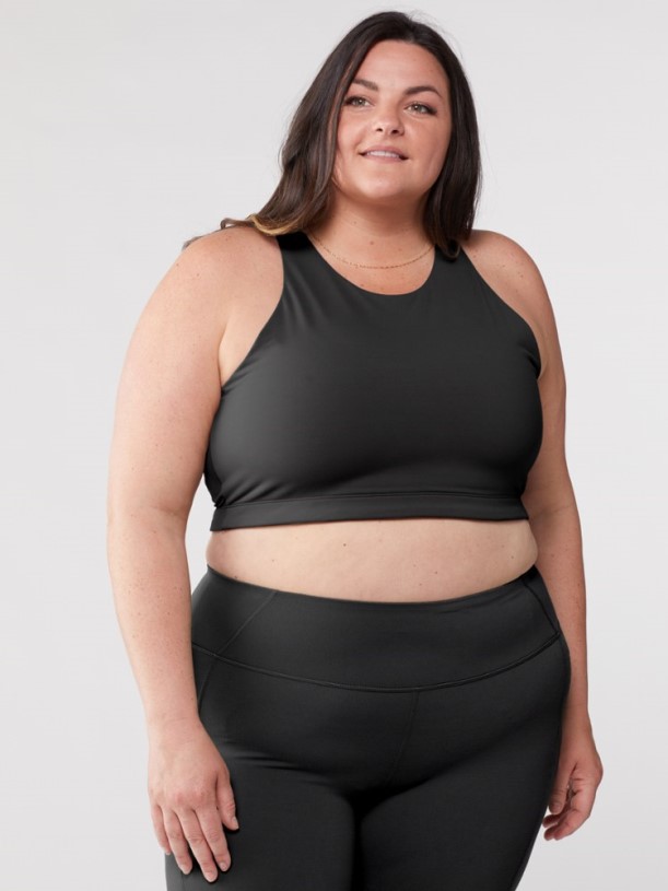 Black REi Co-op IE Take Your Time Bra Top Women Plus Sizes