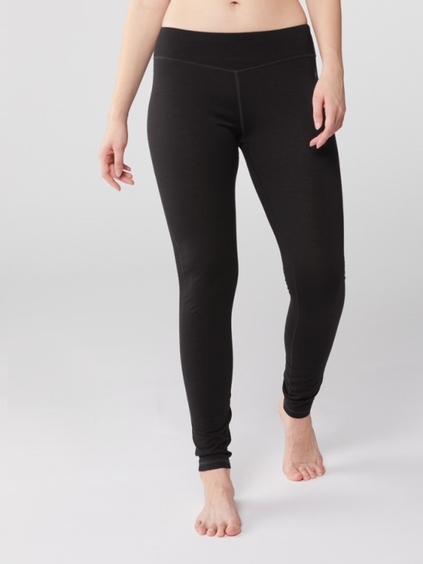 REi Co-op IE Smartwool Classic All-Season Merino Base Layer Bottoms Women Black
