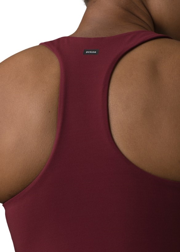 Prana Momento Crop Top REi Co-op IE Maroon-Nautical