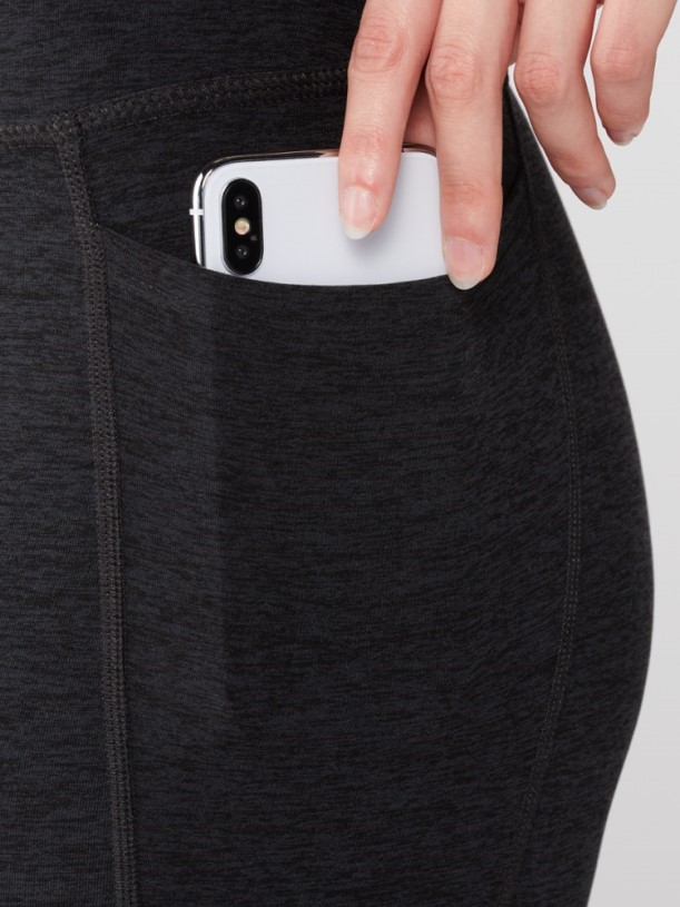 Yoga Spacedye Out Of Pocket High-Waisted Midi Leggings Women REi Co-op IE Darkest Night