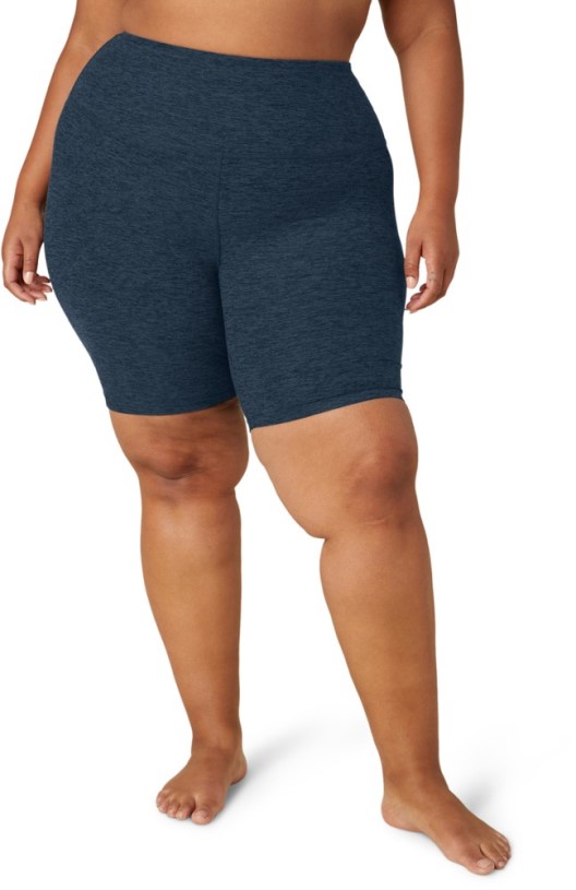 Navy REi Co-op IE Beyond Yoga Spacedye High-Waisted Biker Shorts Women Plus Sizes