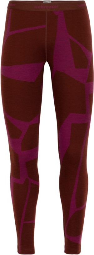 REi Co-op IE Icebreaker 250 Vertex Base Layer Leggings Women Red