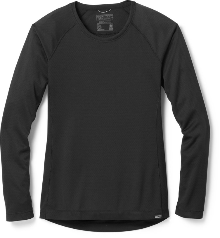 REi Co-op IE Patagonia Capilene Midweight Crew Shirt Women Black