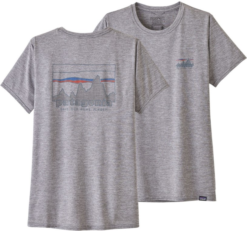 REi Co-op IE Patagonia Capilene Cool Daily Graphic T-Shirt Women Grey