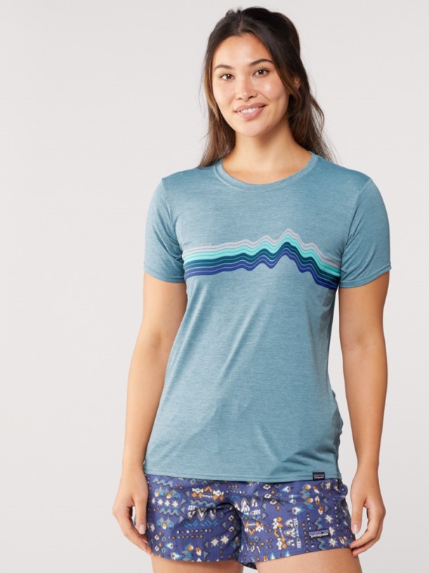 Grey REi Co-op IE Patagonia Capilene Cool Daily Graphic T-Shirt Women