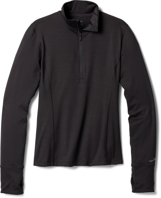 REi Co-op IE Brooks Dash Half-Zip Running Shirt Women Black