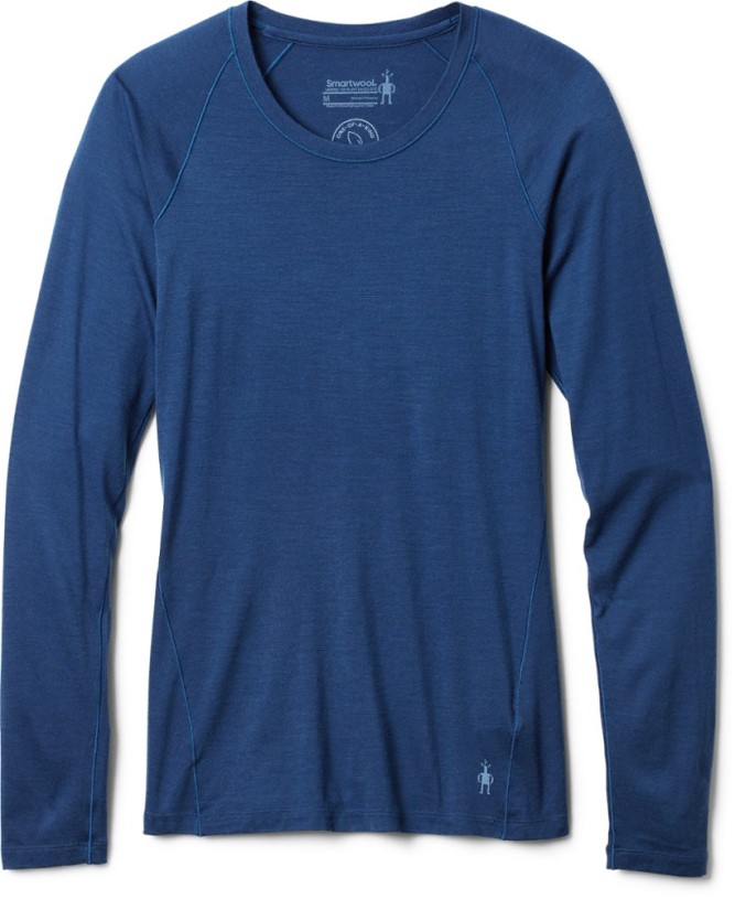 Smartwool Classic All-Season Merino Base Layer Long-Sleeve Top Women Blue REi Co-op IE