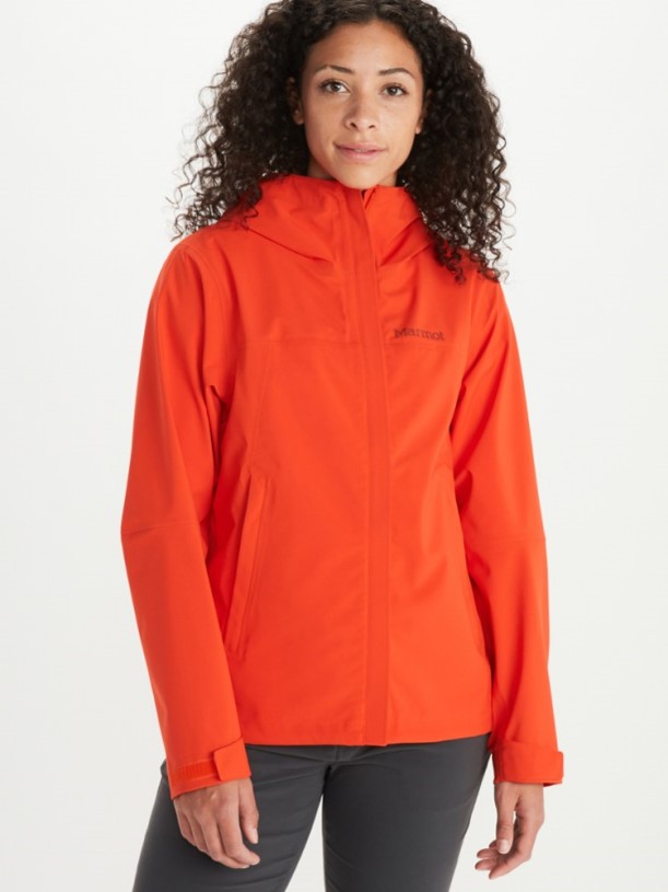 Red Sun REi Co-op IE Marmot Precip Eco Pro Jacket Women