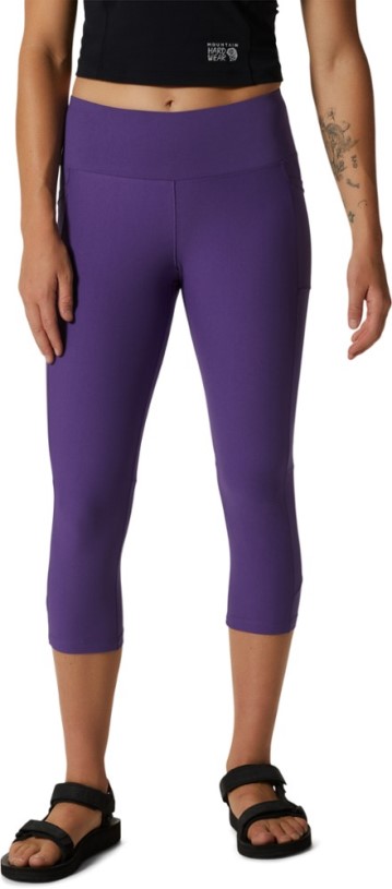 Mountain Hardwear Mountain Stretch Capri Tights Women REi Co-op IE Purple Jewel