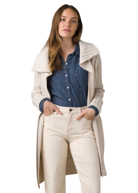 Prana Yunna Cardigan Sweater Women REi Co-op IE Grey