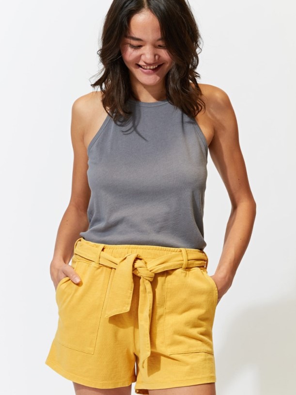 REi Co-op IE Threads 4 Thought Tamara Tie-Front Shorts Women Pollen