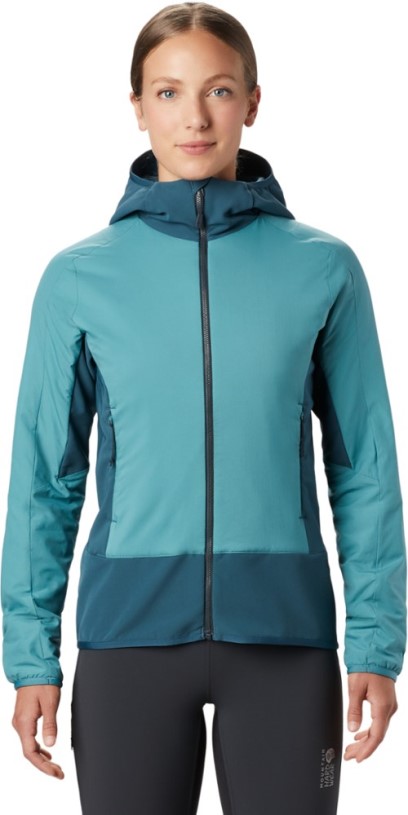 Washed Turq Mountain Hardwear Kor Strata Climb Insulated Hoodie Women REi Co-op IE