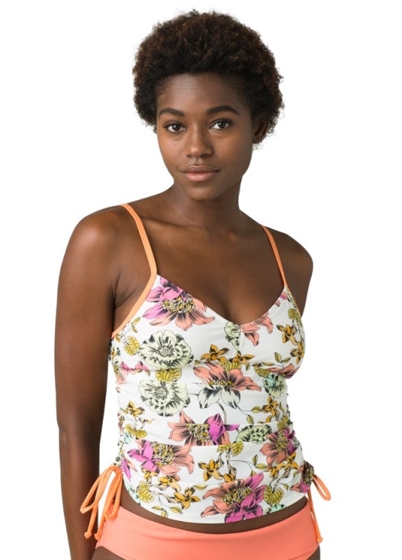 REi Co-op IE Bone Camelia Prana Moorea Tankini Swimsuit Top Women