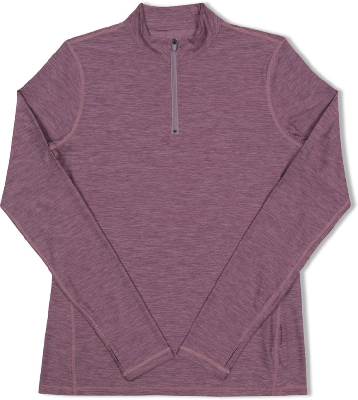 Threads 4 Thought Keva Quarter-Zip Mock-Neck Base Layer Top Women Mauve Dust REi Co-op IE