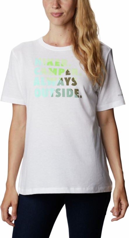 REi Co-op IE White Columbia Bluebird Day Relaxed Crew-Neck Shirt Women