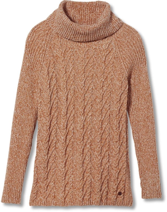 REi Co-op IE Royal Robbins Frost Cowl Neck Ii Sweater Women Brown