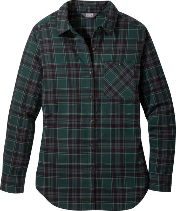 Outdoor Research Kulshan Flannel Tunic Women Fir REi Co-op IE