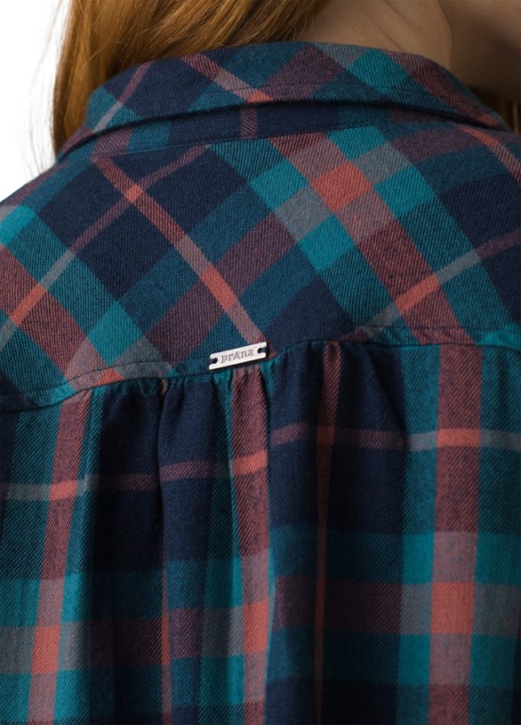 Prana Beezly Flannel Shirt Women REi Co-op IE Nautical