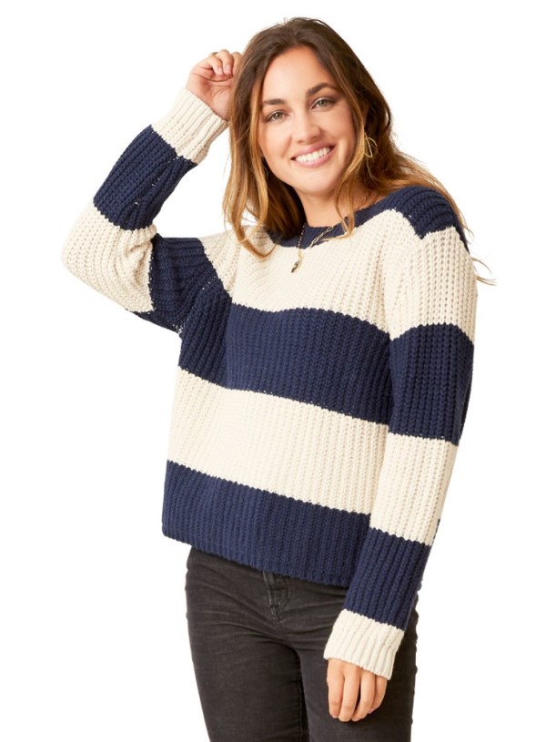 Carve Designs Walsh Stripe Sweater Women REi Co-op IE Navy