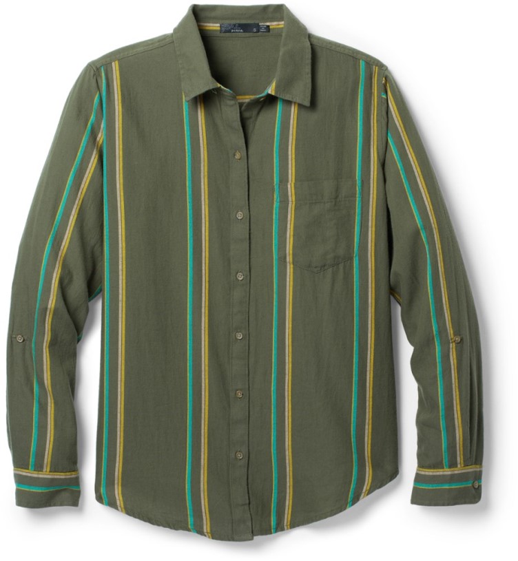 Prana Alfie Flannel Shirt Women REi Co-op IE Kale