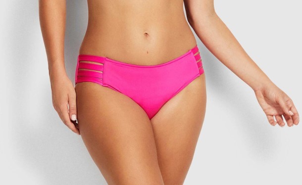 Pink REi Co-op IE Seafolly Active Multi Strap Hipster Swimsuit Bottoms Women