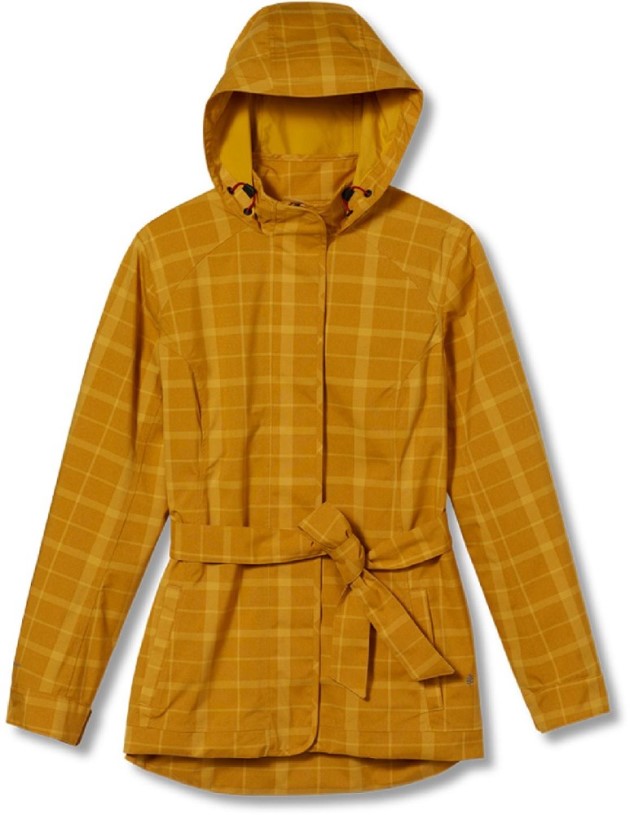 Nugget Gold REi Co-op IE Royal Robbins Mobile Waterproof Trench Coat Women