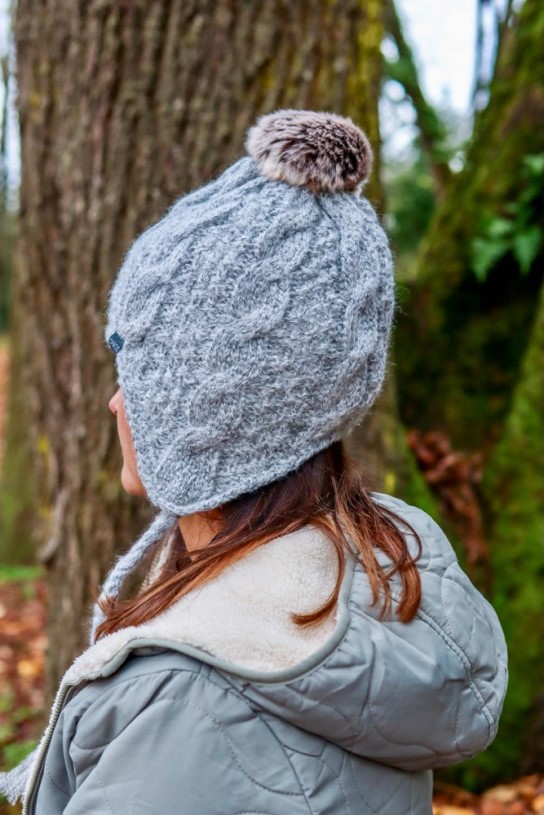 REi Co-op IE Chaos Taboo Earflap Beanie Women Grey