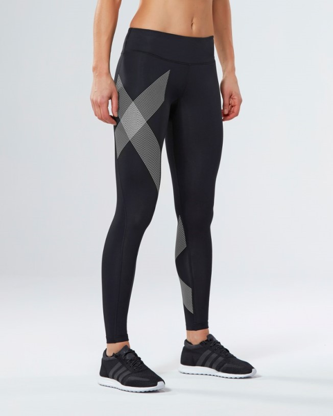 REi Co-op IE Black 2Xu Mid-Rise Compression Tights Women