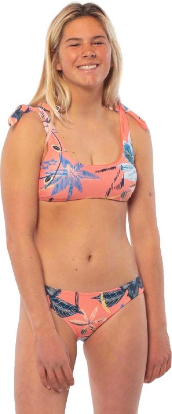 REi Co-op IE Coral Flame Sisstrevolution Stitch Bralette Swimsuit Top Women