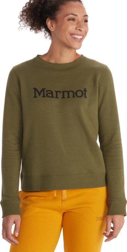 REi Co-op IE Marmot Crew Sweatshirt Women Winter Moss