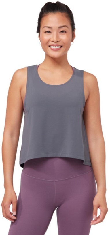 REi Co-op IE Manduka Root To Rise Tank Top New Grey Women Grey