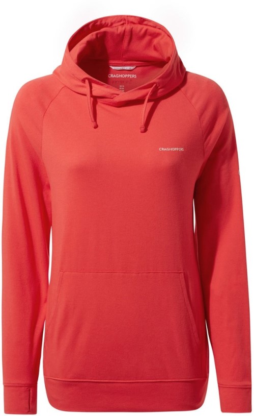 Craghoppers Insect Shield Alandra Hooded Top Women REi Co-op IE Rio Red