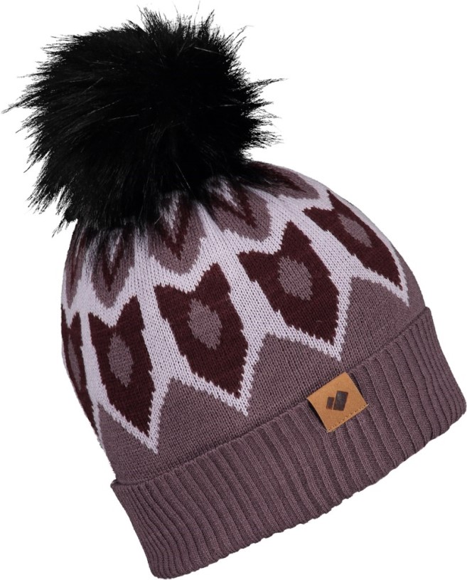 Purple Reign Obermeyer Fair Isle Fax Fur Pom Beanie Women REi Co-op IE