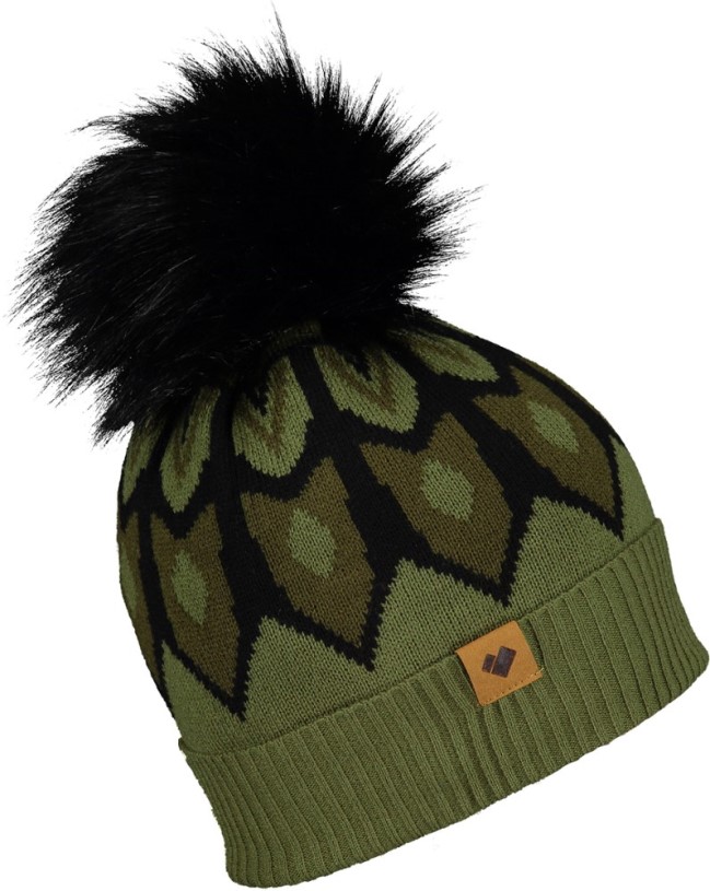 Obermeyer Fair Isle Fax Fur Pom Beanie Women REi Co-op IE Saguaro