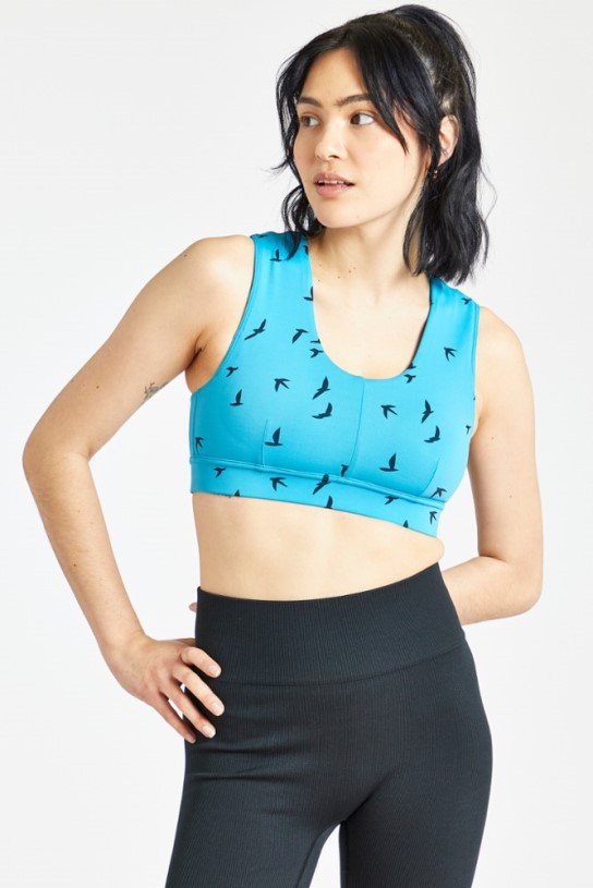Blue REi Co-op IE Oiselle Flyout Bra