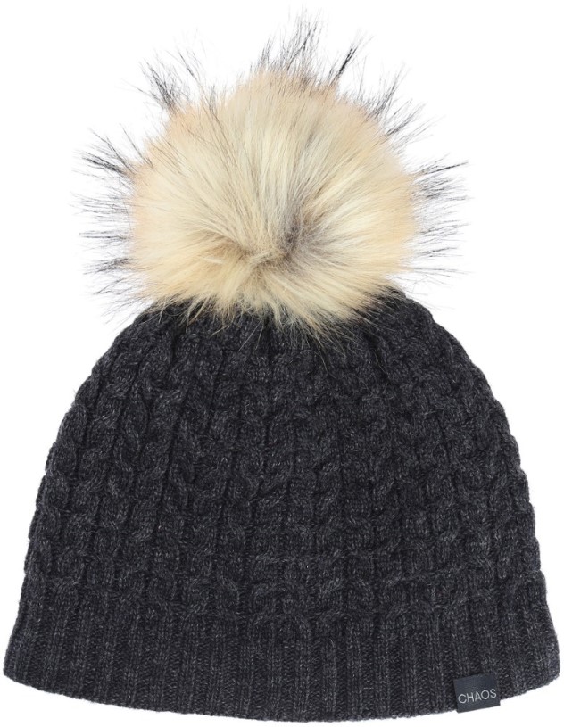 REi Co-op IE Black Chaos Noelle 80/20 Wool Pom Beanie Women