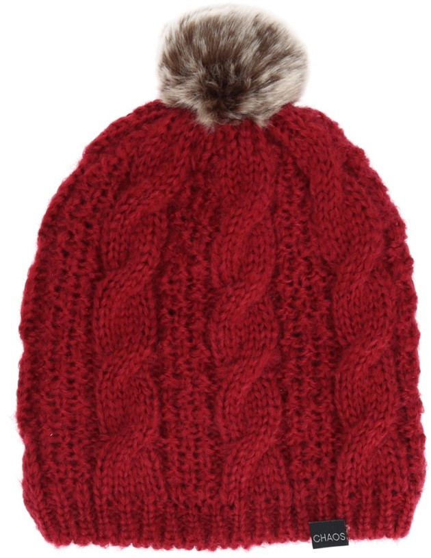 REi Co-op IE Red Chaos Taboo Pom Beanie Women