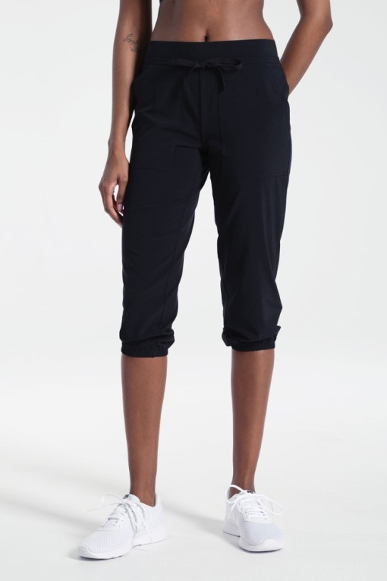 Black REi Co-op IE Lole Olivie Crops Jogger Pants Women