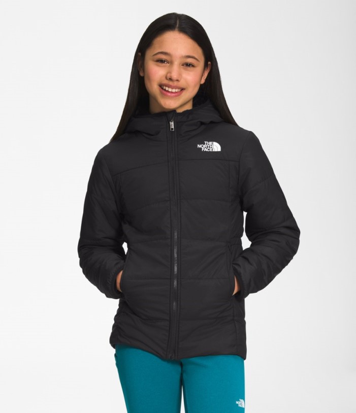 The North Face Reversible Mossbud Swirl Insulated Parka Girls REi Co-op IE Black