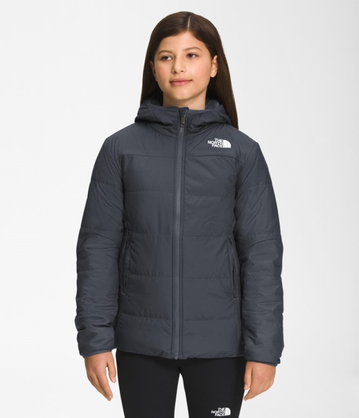 The North Face Reversible Mossbud Swirl Insulated Parka Girls Grey REi Co-op IE