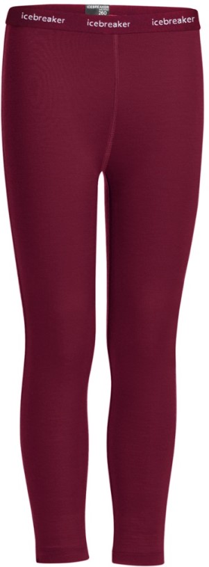 Icebreaker 260 Tech Thermal Base Layer Leggings Kid Cherry REi Co-op IE