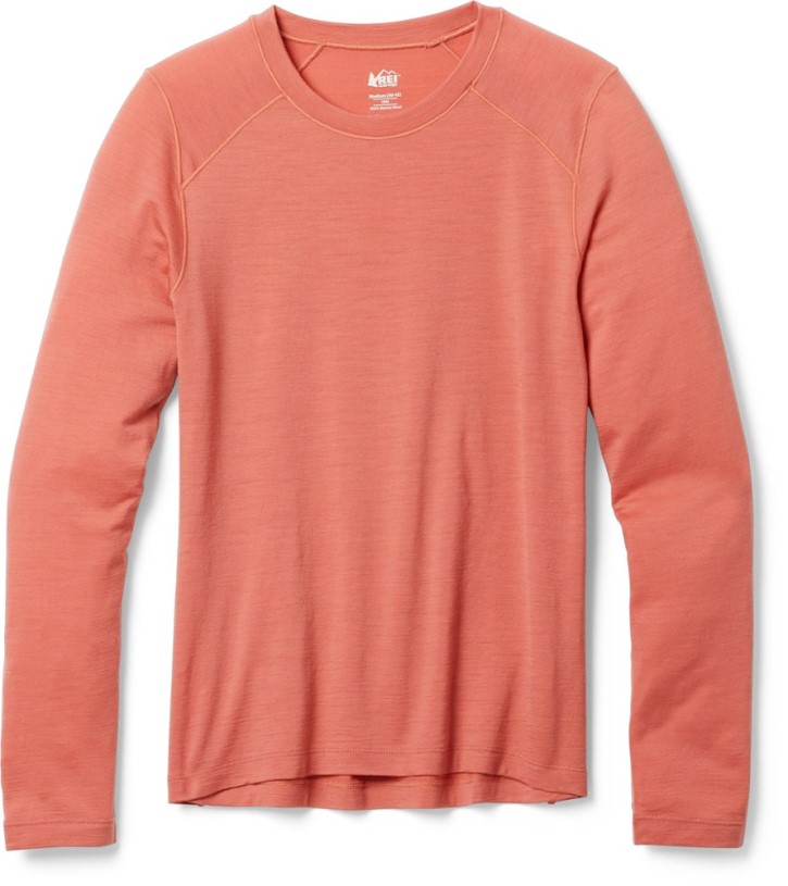 Rose Mauve REi Co-op IE Merino Midweight Base Layer Top Kid