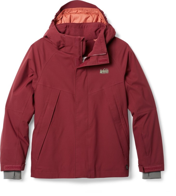 Shaded Sumac REi Co-op IE Timber Mountain Snow Jacket Kid