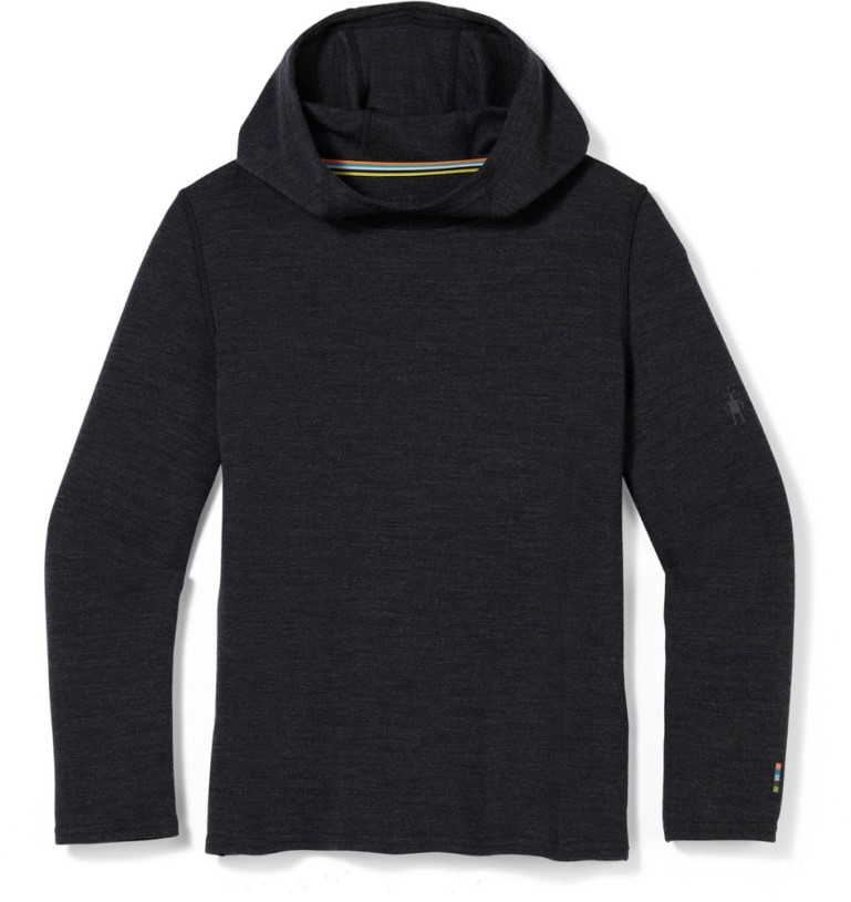 Smartwool Classic Thermal Merino Base Layer Hoodie Kid Charcoal REi Co-op IE