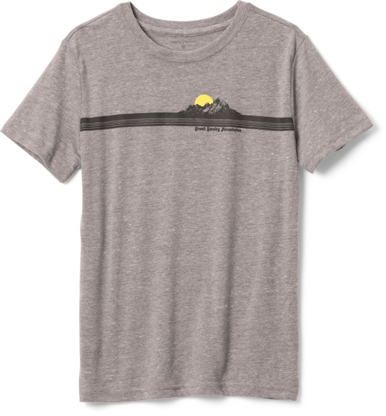 Grey Threads 4 Thought Smoky Mountain Graphic T-Shirt Kid REi Co-op IE
