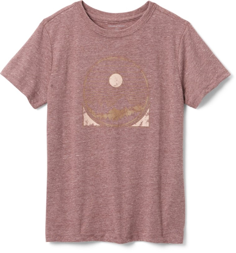 Royal Burgundy Threads 4 Thought Sierra Sun Graphic T-Shirt Kid REi Co-op IE