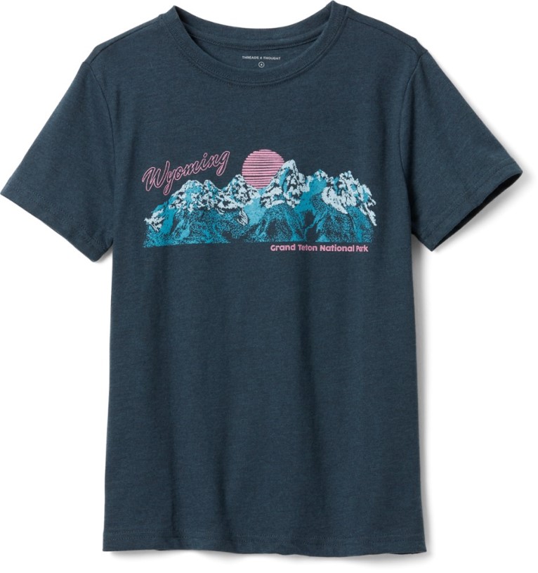 Threads 4 Thought Grand Teton Graphic T-Shirt Kid REi Co-op IE Midnight